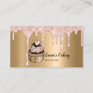 Cakes & Sweets Cuptårta Home Bakery Dripping Guld Visitkort