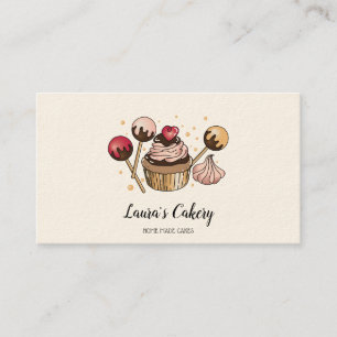 Cakes & Sweets Cuptårta Home Bakery Dripping Guld Visitkort