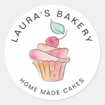 Cakes Sweets Cuptårta Home Bakery Girly Watercolor