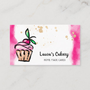 Cakes & Sweets Cuptårta Home Bakery gullgig Visitkort