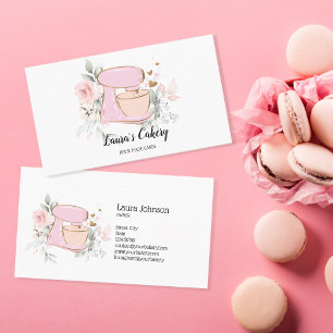 Cakes & Sweets Cuptårta Home Bakery mixer Flower Visitkort