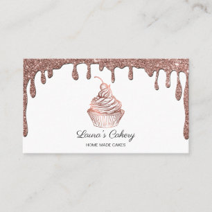 Cakes & Sweets Cuptårta Home Bakery Rustic Vintage Visitkort