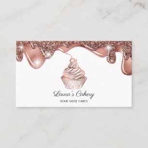 Cakes & Sweets Cuptårta Home Bakery Rustic Vintage Visitkort
