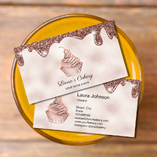 Cakes & Sweets Cuptårta Home Bakery Rustic Vintage Visitkort