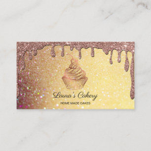 Cakes & Sweets Cuptårta Home Bakery Rustic Vintage Visitkort