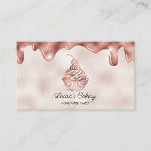 Cakes & Sweets Cuptårta Home Bakery Rustic Vintage Visitkort
