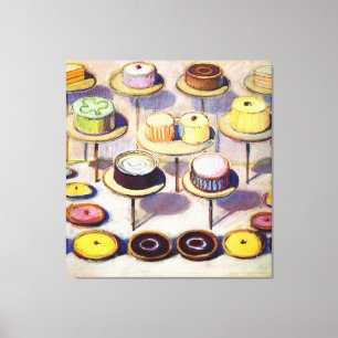 Cakes - Wayne Thiebaud Canvastryck