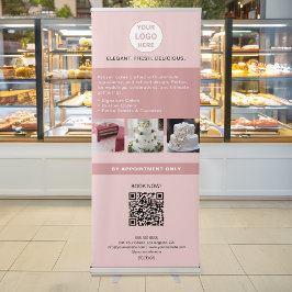 Cakesalong Custom Logo Foto QR Rosa