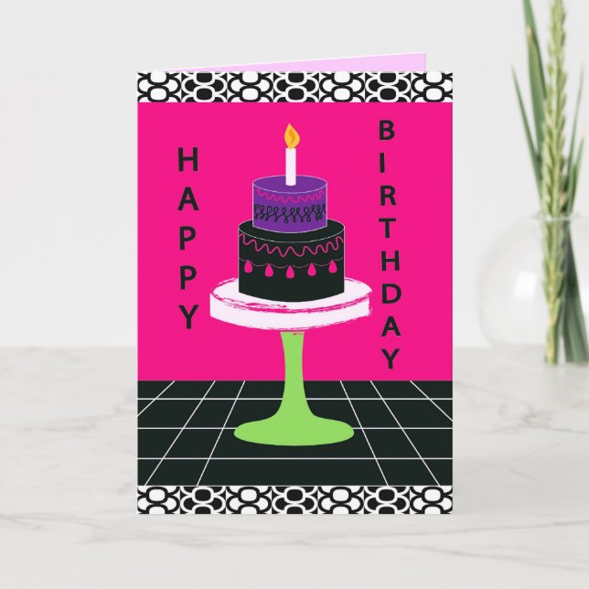 Cakey Birthday Card Series 2 Kort (Framsida)