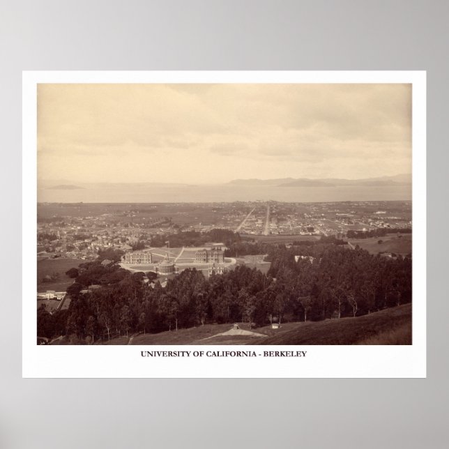 Cal Berkeley Campus Photo 1888 Poster (Framsidan)
