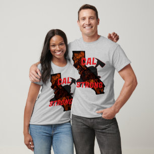 CAL BRRE STRONG AX HELMENT Red T Shirt
