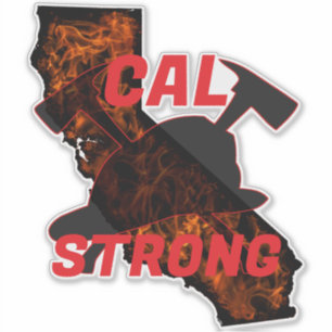 CAL BRRE STRONG AX HELMET Red Klistermärken