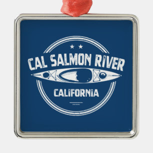 Cal Salmon River California Kayaking Julgransprydnad Metall