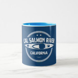 Cal Salmon River California Kayaking Två-Tonad Mugg