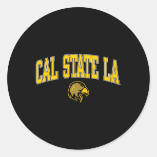 Cal State Los Angeles Golden Eagles Arch Över Runt Klistermärke