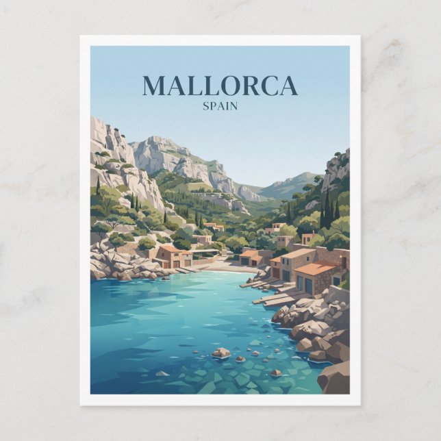 Cala Deià Spanien Souvenir Vykort (Framsida)