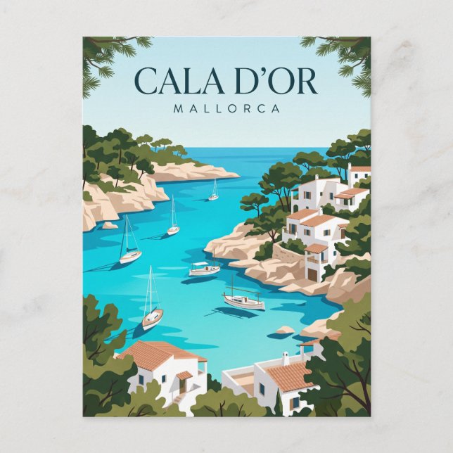 Cala d'Or Spanien Vykort (Framsida)