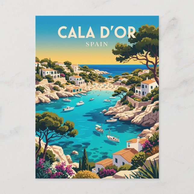 Cala d'Or Spanien Vykort (Framsida)