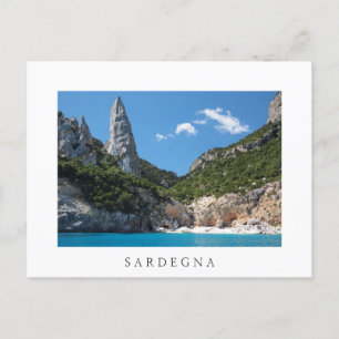 Cala Goloritze-stranden, vitt vykort från Sardinie