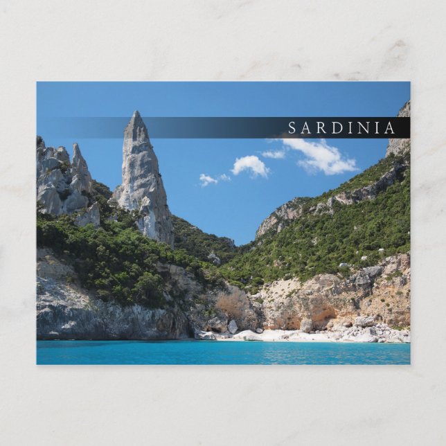Cala Goloritze-stranden, vykort för Sardinien pub (Framsida)