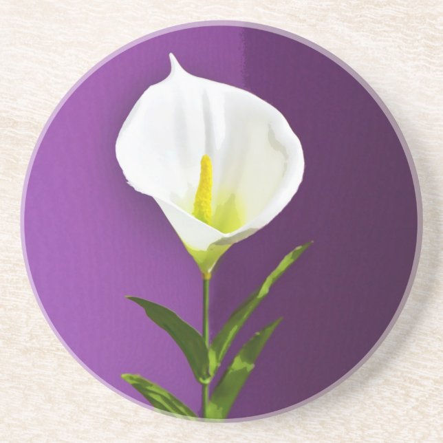 Cala Lily-blomma Underlägg (Framsidan)
