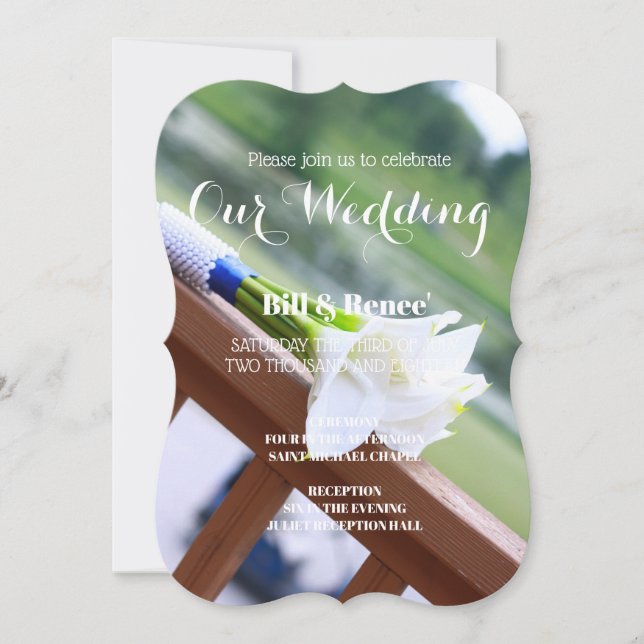 Cala Lily Wedding-inbjudan Inbjudningar (Framsida)