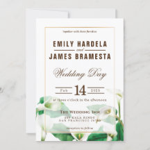 Cala Lily Wedding-inbjudan