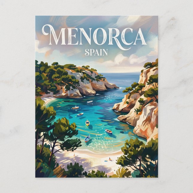 Cala Macarella Spanien Vykort (Framsida)