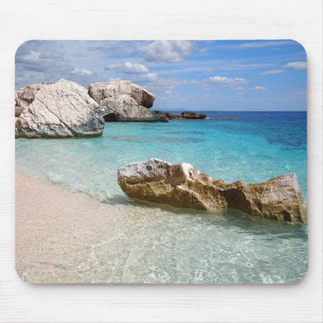 Cala Mariolu strand, Sardinia mousepad Musmatta (Framsidan)