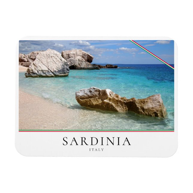 Cala Mariolu-stranden, Sardinien i Italien Magnet (Horisontell)