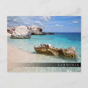 Cala Mariolu-stranden, vykort för Sardinien pub