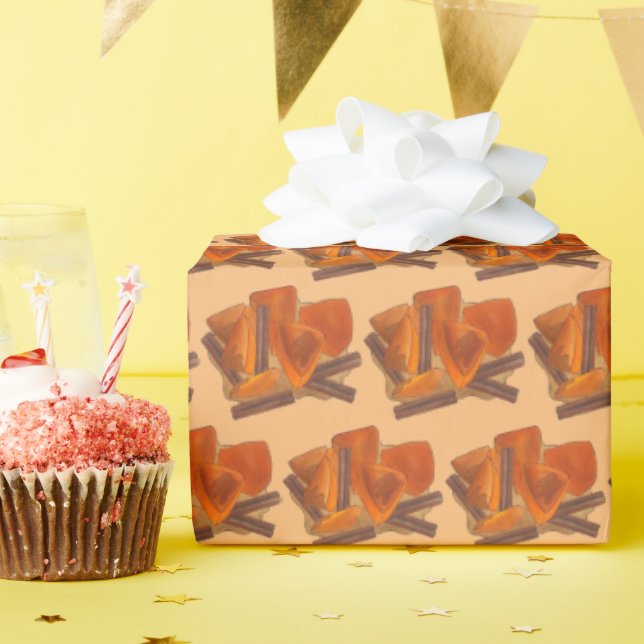 Calabaza en Tacha Mexican Canwas Pumpkin Dessert Presentpapper (Födelsedagsfest)