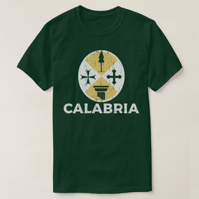 Calabria Coat of Arms T Shirt (Design framsida)