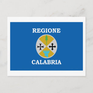 Calabria flagga vykort