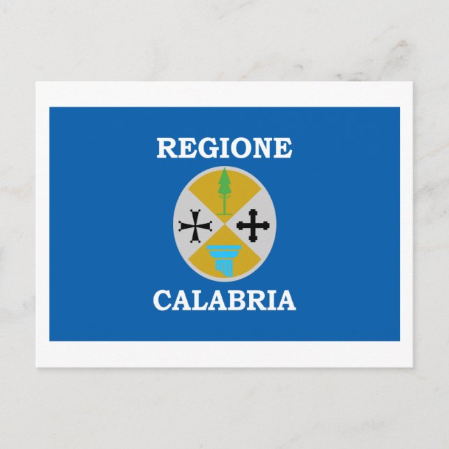Calabria flagga vykort (Framsida)