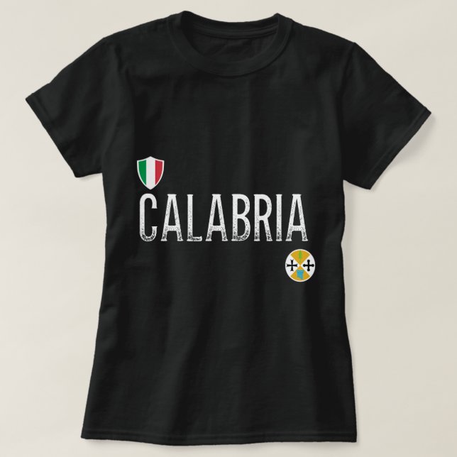 Calabria hoodie - Calabrian soccer stil hooded sw T Shirt (Design framsida)