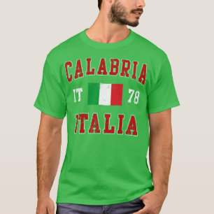 Calabria Italia Italien Italia Flagga T Shirt