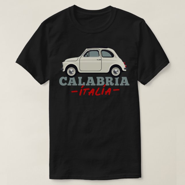 Calabria Italia Retro Stil Design T Shirt (Design framsida)