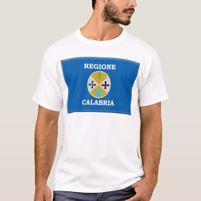 Calabria (italien) flagga tröja (Framsida)