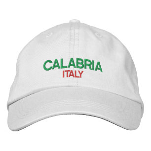 Calabria Italien hat Broderad Keps