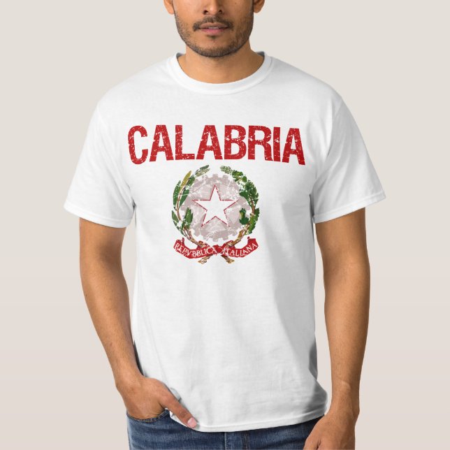 Calabria italienskt efternamn tee (Framsida)