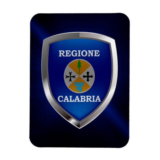 Calabria Mettalic Emblem Magnet (Vertikal)