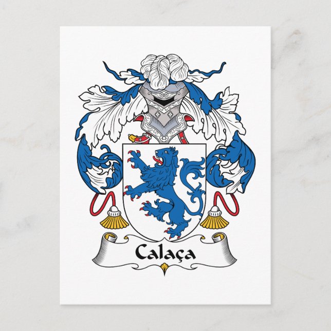 Calaca Family Crest Vykort (Framsida)
