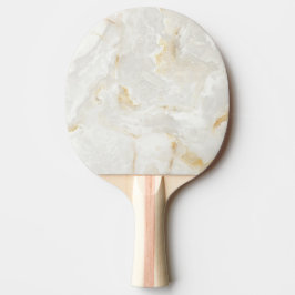 Calacatta Guld Marmor Sten Enkel Pingisracket