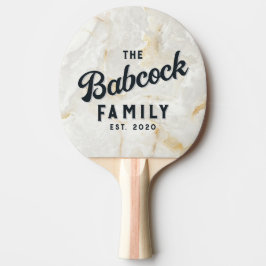 Calacatta Guld Marmor Sten Retro Familjenamn Pingisracket