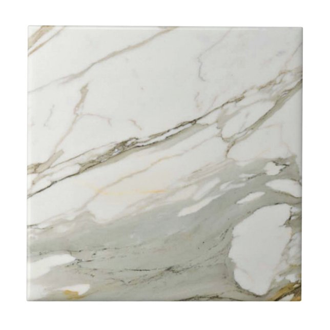 Calacatta Marble Mönster 2 Kakelplatta (Framsidan)