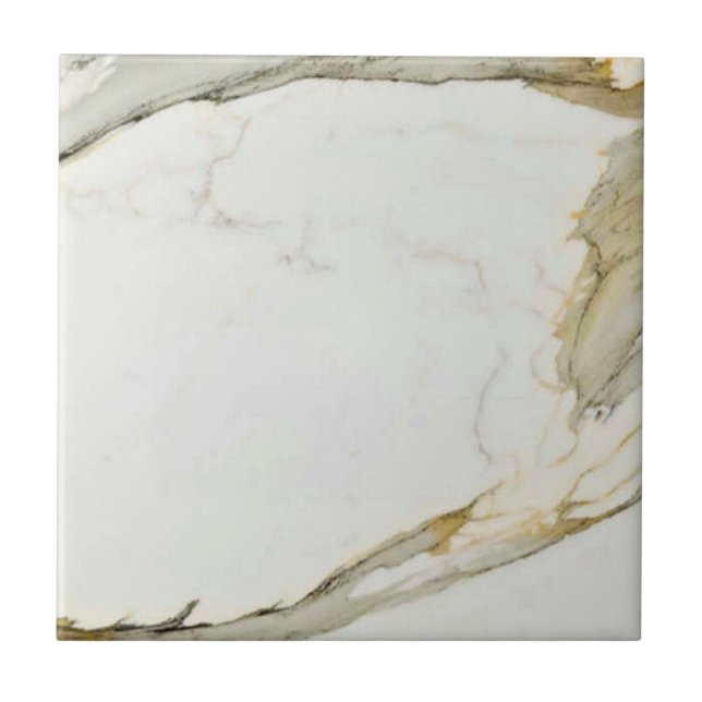 Calacatta Marble Mönster 5 Kakelplatta (Framsidan)