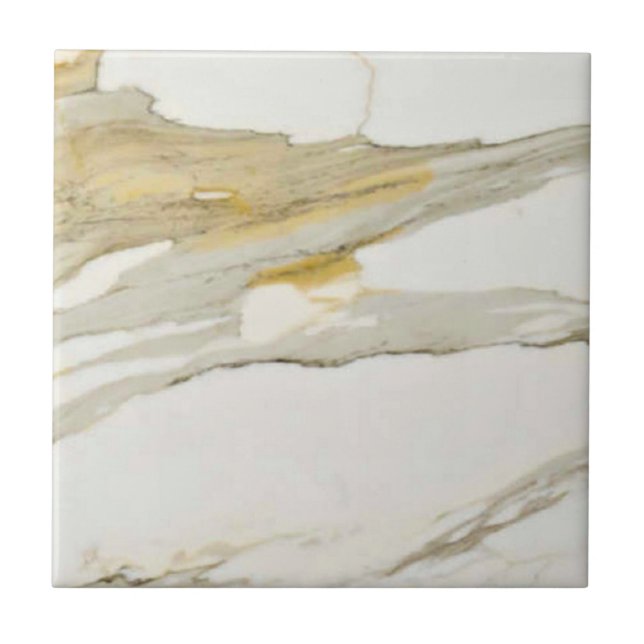Calacatta Marble Mönster 6 Kakelplatta (Framsidan)