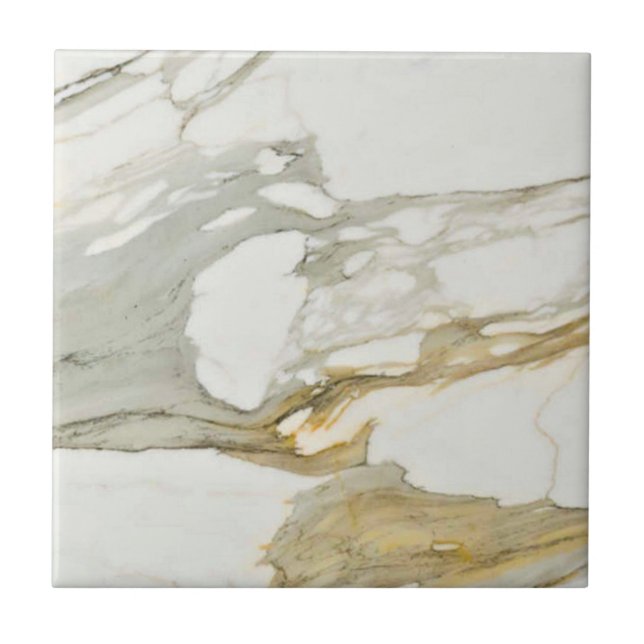Calacatta Marble Mönster 7 Kakelplatta (Framsidan)