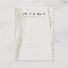 CALACATTA MARBLE STRUKTUR HAIR CLIP VISNING CARD VISITKORT